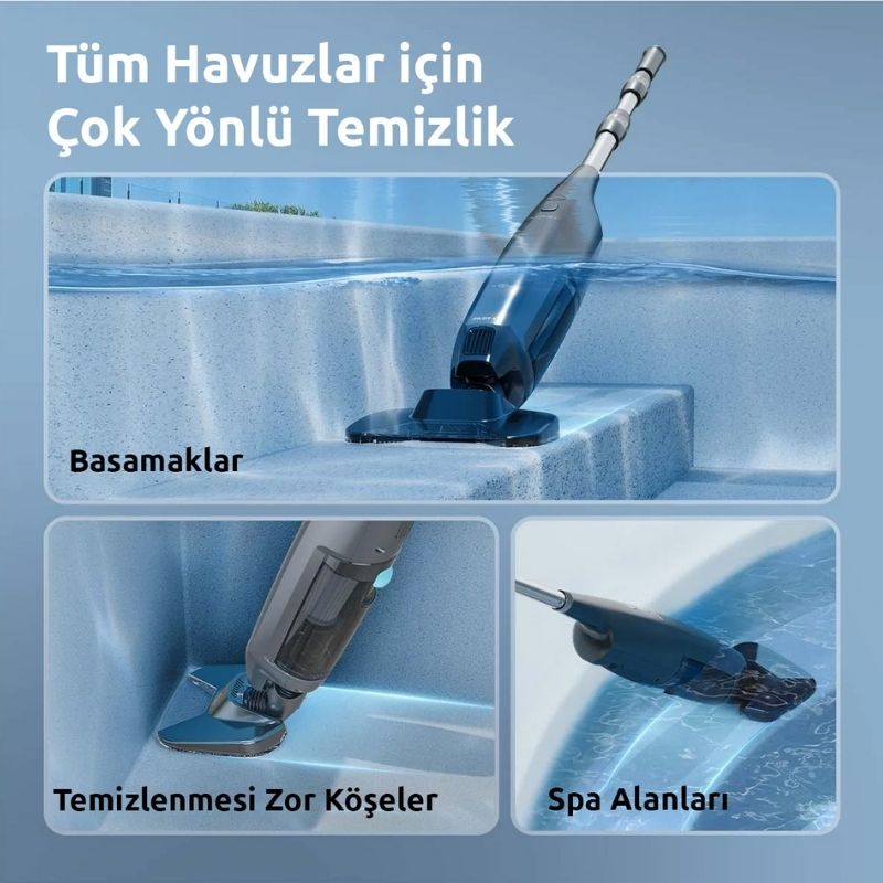 Aiper Pilot X1 Şarjlı Havuz Süpürgesi - Görsel 2