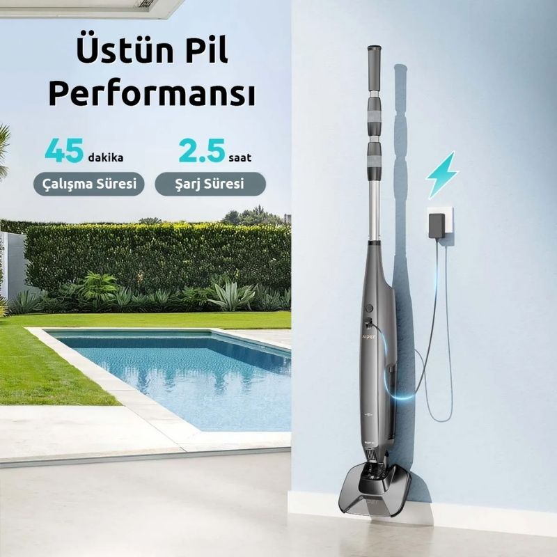 Aiper Pilot X1 Şarjlı Havuz Süpürgesi - Görsel 6